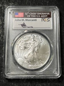 2020 AMERICAN SILVER EAGLE PCGS MS70 EMERGENCY ISSUE