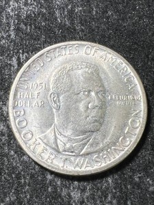 1951 US BOOKER T. WASHINGTON COMMEM HALF DOLLAR