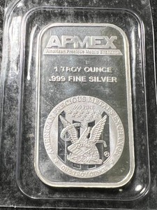 1 TROY OZ .999 FINE SILVER APMEX BAR SEALED