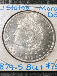 1879-S US MORGAN SILVER DOLLAR BU