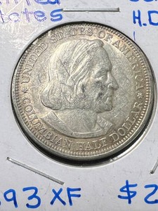 1893 US COLOMBIAN EXPO COMMEM HALF DOLLAR