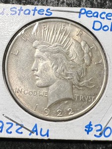1922 US PEACE SILVER DOLLAR