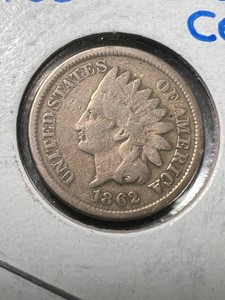 1862 US INDIAN HEAD CENT