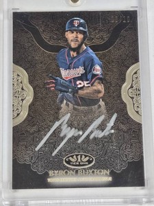 Byron Buxton 2019 Topps Tier One On Card Silver Auto SSP Numbered 810 - Minnesota Twins Baseball Card