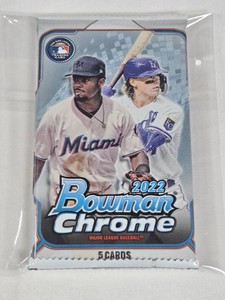 Unopened Pack of 2022 Bowman Chrome Baseball Cards