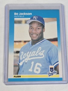 Bo Jackson Rookie 1987 Fleer #369 - Kansas City Royals Baseball Card