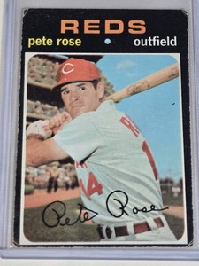 Pete Rose 1971 Topps #100 - Cincinnati Reds Vintage Baseball Card