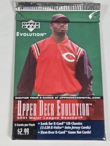 Unopened Pack of 2001 Upper Deck Evolution Baseball - Possible Griffey Auto