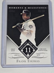 Frank Thomas 2007 Topps Moments & Milestones #106 and Numbered 529 - Chicago White Sox Baseball Card