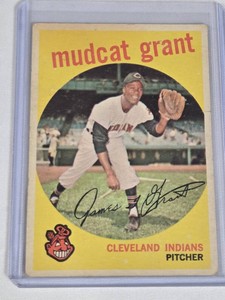Mudcat Grant 1959 Topps #186 - Cleveland Indians Vintage Baseball Card