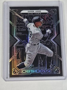 Aaron Judge 2022 Panini Chronicles Obsidian Refractor #36 - New York Yankees Baseball Card