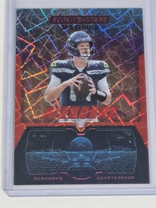 Sam Darnold 2025 Panini Rookies & Stars Laser Prizm Insert #19 - Seattle Seahawks Football Card