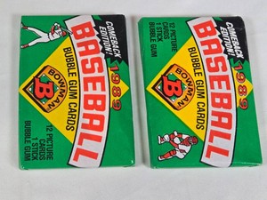 Lot of 2 Unopened Packs of 1989 Bowman Baseball Cards - Possible Griffey Rookie