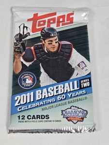 Unopened Pack of 2011 Topps Baseball Series Two - Mike Trout Rookie Year