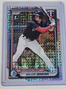 Walker Jenkins 1st Bowman 2024 Bowman Chrome BCP-43 - Minnesota Twins Baseball Card