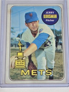 Jerry Koosman 1969 Topps All-Star Rookie Cup #90 - New York Mets Vintage Baseball Card - Minnesota Native