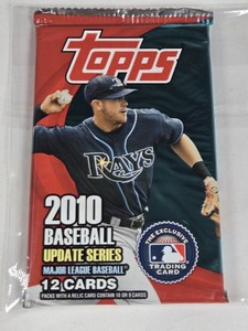 Unopened Pack of 2010 Topps Baseball Cards