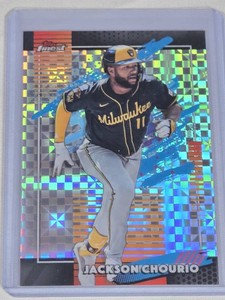 Jackson Chourio 2026 Topps Finest Uncommon Refractor #175 - Milwaukee Brewers Baseball Card