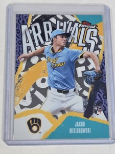 Jacob Misiorowski Rookie 2026 Topps Finest Arrivals Insert - Milwaukee Brewers Baseball Card
