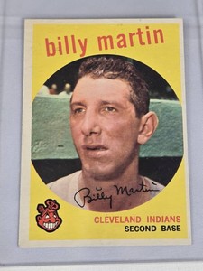 Billy Martin 1959 Topps #295 - Cleveland Indians Vintage Baseball Card