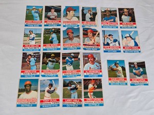 Lot of 22 Vintage 1976 Hostess Baseball Cards Featuring Players Like Pete Rose, Carl Yastrzemski, and Dave Parker