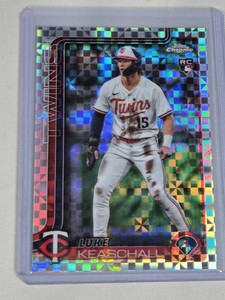 Luke Keaschall Rookie 2025 Topps Chrome Refractor #USC106 - Minnesota Twins Baseball Card