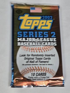Unopened Pack of 2002 Topps Baseball Cards - Possible Joe Mauer Rookie