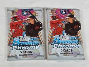 Lot of 2 Unopened Packs of 2023 Bowman Chrome Baseball Cards