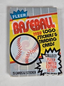 Unopened Pack of 1989 Fleer Baseball Trading Cards - Possible Ripken FF Error or Griffey RC