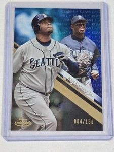 Ken Griffey Jr. 2019 Topps Gold Label Blue Foil #56 and Numbered 4150 - Seattle Mariners Baseball Card