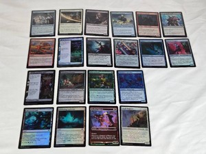 Lot of 20 Magic The Gathering Foil Cards Including Armguard Familiar, Wanderers Intervention, Kindled Fury, The Modern Age, Okiba Reckoner Raid, Refurbished Familiar