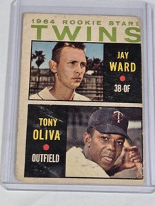 Jay Ward  Tony Oliva Rookie 1964 Twins Rookies #116 - Minnesota Twins Vintage Baseball Card