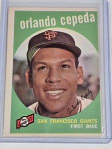 Orlando Cepeda 1959 Topps #390 - San Francisco Giants Vintage Baseball Card
