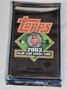 Unopened Pack of 2003 Topps Major League Baseball Cards - Possible Willie Mays Auto