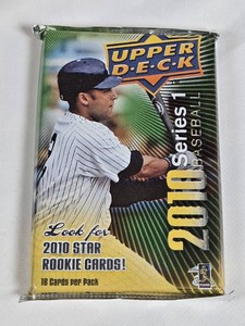 Unopened Pack of 2010 Upper Deck Series 1 Baseball Cards