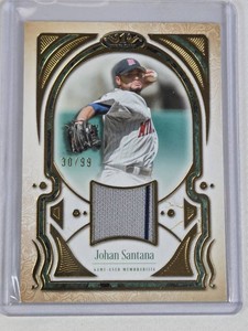 Johan Santana 2026 Topps Tier One Relic Numbered 3099 - Minnesota Twins Baseball Card