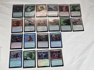 Lot of 20 Magic The Gathering Foil Cards Including Lyev Skyknight, Gnarlback Rhino, and More