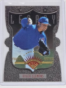 Roger Clemens 1997 Leaf Legacy #366 Y-Axis Die Cut  - Toronto Blue Jays Baseball Card