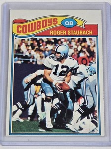 Roger Staubach 1977 Topps #45 - Dallas Cowboys Vintage Football Card