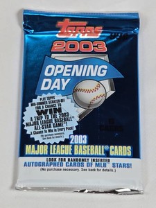 Unopened Pack of 2003 Topps Opening Day Baseball Cards