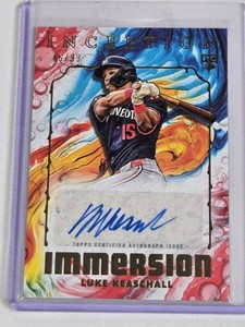 Luke Keaschall Rookie 2025 Topps Inception Immersion Auto #IIA-LKd and Numbered 4699 - Minnesota Twins Baseball Card