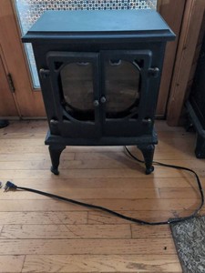 BESTA Electric Stove Heater Faux Fireplace Cabinet 19in Wide
