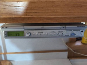 Sony ICF-CD543RM Under Cabinet Kitchen CD Clock Radio w Remote