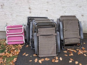 Zero Gravity Patio Lounge Chairs with Folding Beach Chair Lot