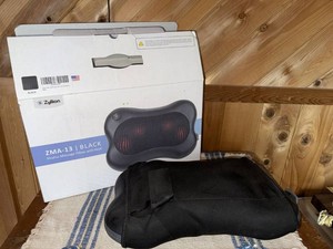 Zyllion ZMA-13 Shiatsu Massage Pillow With Heat Black In Box