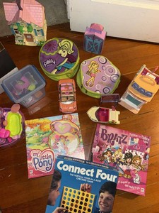 Polly Pocket Toy Lot Playsets Dolls Accessories Games Carry Cases