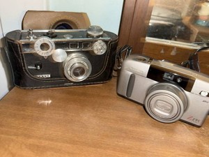 Lot of Vintage Film Cameras Argus Rangefinder Canon Sure Shot Z135