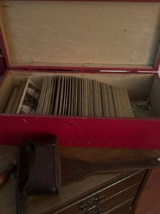 Vintage Stereoscope Viewer with Stereo View Cards & Wooden Case
