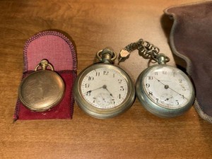 Vintage Pocket Watch Group Elgin & New York Standard Open Face