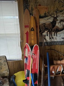 Vintage Wooden Water Skis & Puritan Childrens Ski Lot